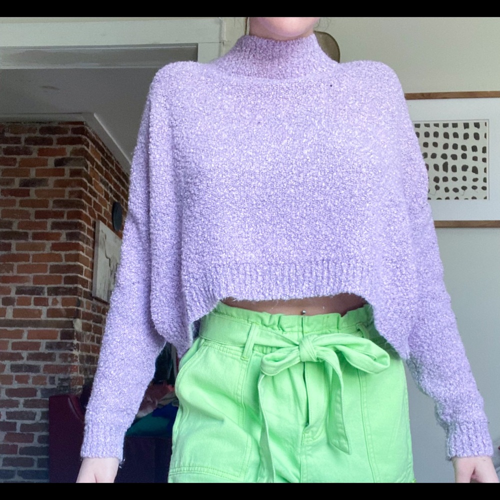 free people cropped sweater